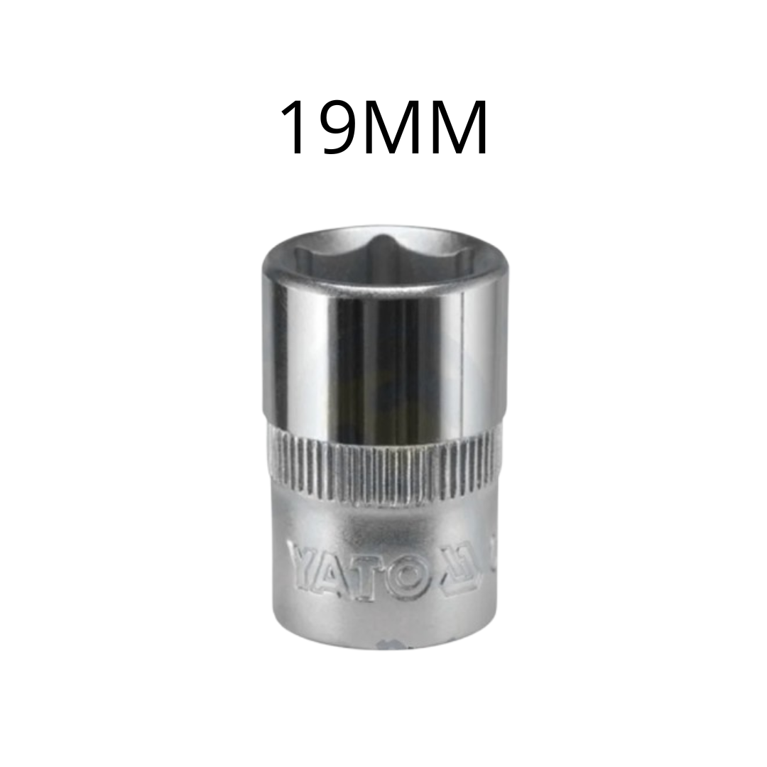 DADO HEXAGONAL CORTO 1/2" 19MM - Nan (FRFH-000029)